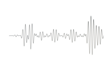 a white background with a white line of sound