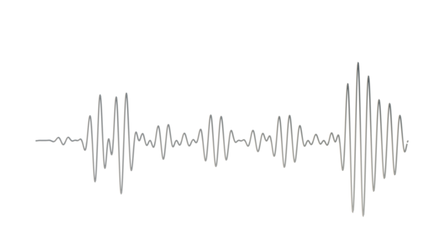 a white background with a white line of sound
