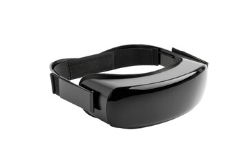 Virtual reality VR set glasses on white or transparent background. Png file