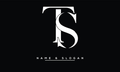 TS, ST, T, S Abstract Letters Logo Monogram