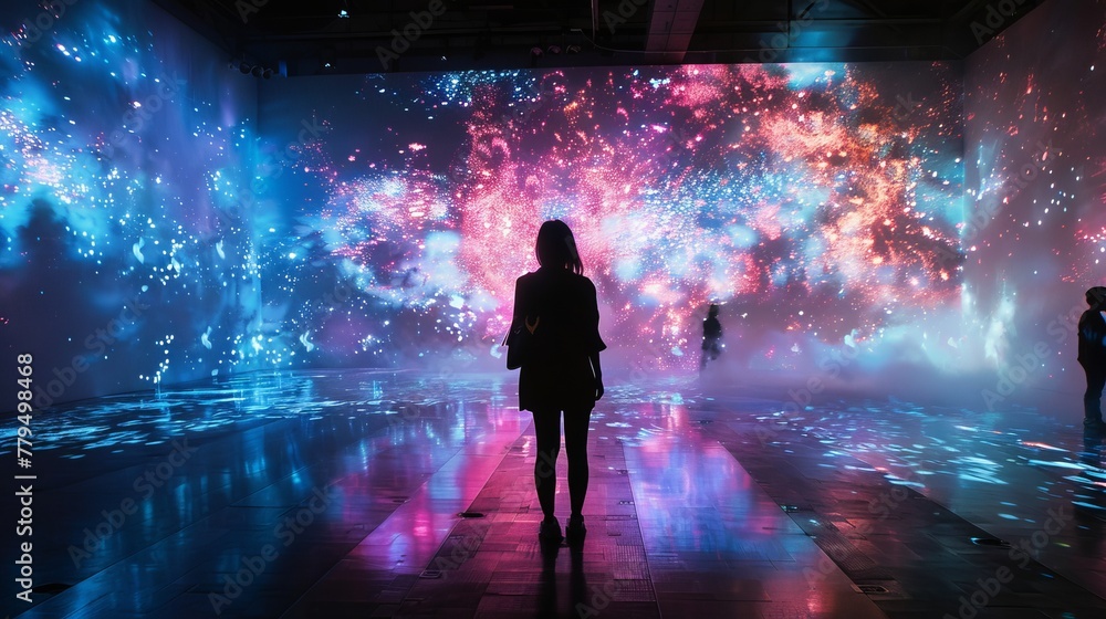 Poster defying boundaries in art creation through technology ai generated illustration