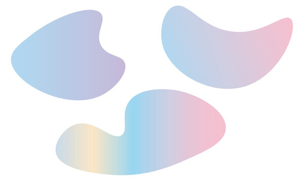 forme abstraite arrondie avec d&eacute;grad&eacute; pastel