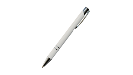 a pen is laying on a black surface