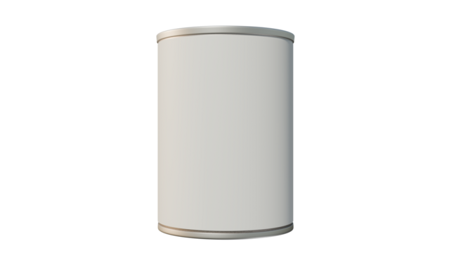 a white cylinder with a white background