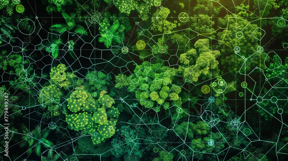 Aufkleber developing smart sensors for detecting environmental health risks ai generated illustration