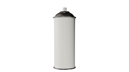 a white spray can with a black cap © Anh