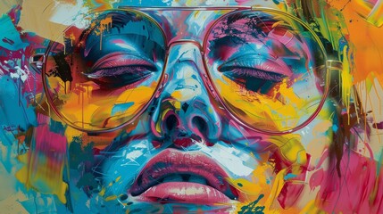 Obraz premium Embracing the digital revolution in art AI generated illustration