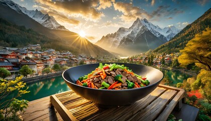 food in the mountain
