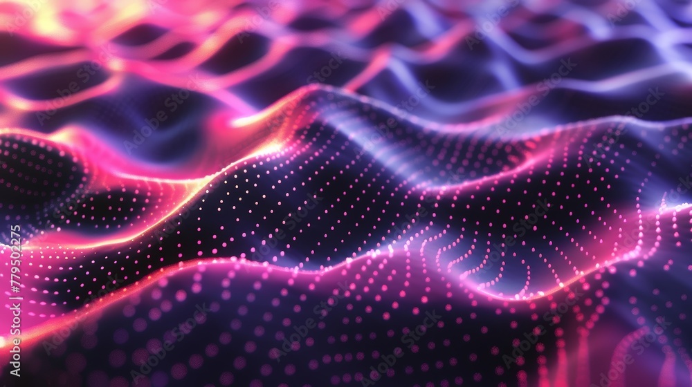 Poster experimenting with generative art and procedural generation ai generated illustration