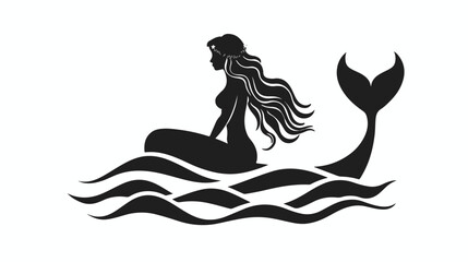 Siren icon. Black vector illustration isolated on white