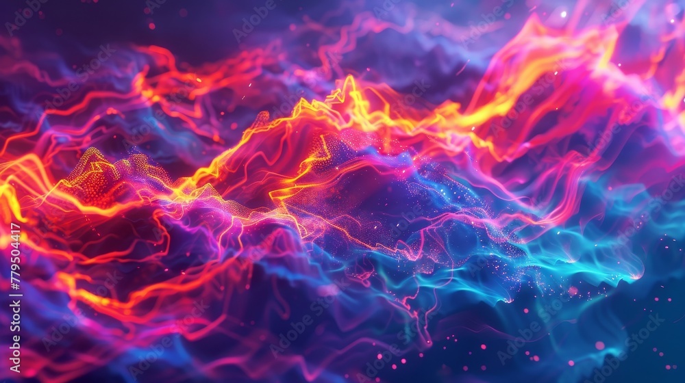 Aufkleber harnessing the power of algorithms for artistic expression ai generated illustration