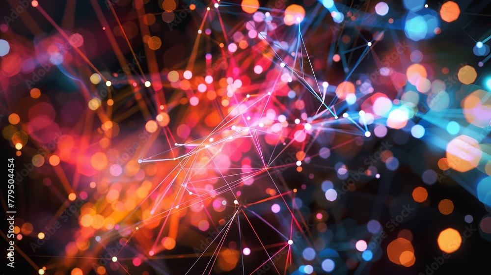 Poster harnessing the power of data in artistic creation ai generated illustration
