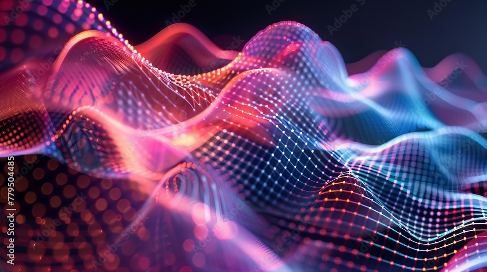 Poster harnessing the power of data in artistic creation ai generated illustration
