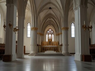 cathedra with white background