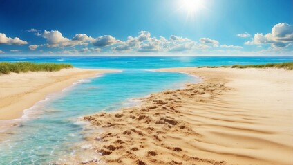 Obraz premium beach with trees