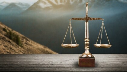 Balance scale, justice symbol, judgement, law and order	
