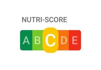 nutri-score C - food nutrition label, symbol of healthy eating - 779508649