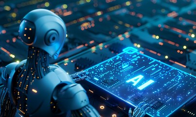 The robot runs an artificial intelligence processor on a computer board