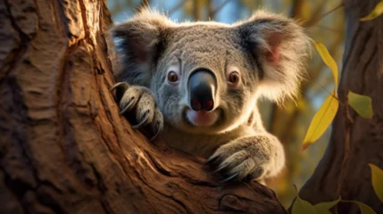 Raamstickers koala in tree © Umail