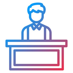 Vector Design Information Desk Icon Style