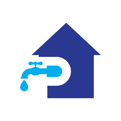 home plumbing repair logo design