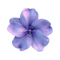 Purple flower on Transparent Background