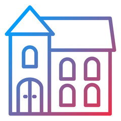 Vector Design Dolls House Icon Style