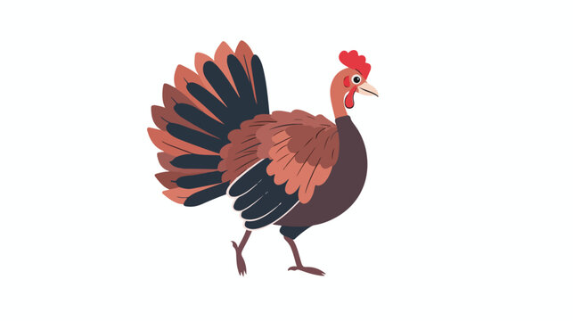 Turkey Thanksgiving vector image or clip art Flat vector