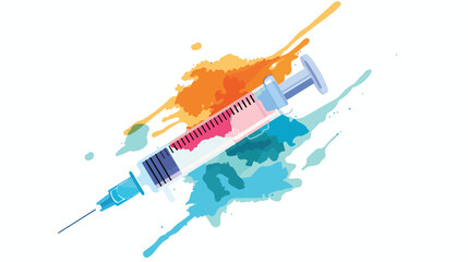 Vaccination of Ireland injection of a syringe
