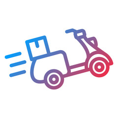 Vector Design Fast Delivery Icon Style