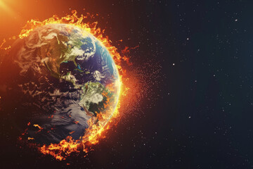An overheated planet Earth due to El Nino - obrazy, fototapety, plakaty