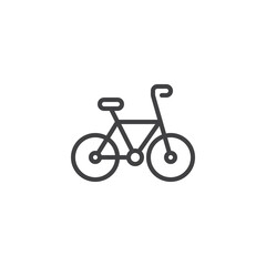 Obraz premium Bicycle line icon