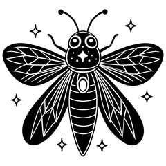 fairfly vector, black bee silhouette vector illustration,icon,svg,fairfly characters,Holiday t shirt,Hand drawn trendy Vector illustration,bee on black background