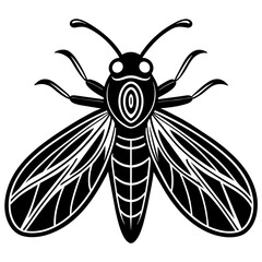 fairfly vector, black bee silhouette vector illustration,icon,svg,fairfly characters,Holiday t shirt,Hand drawn trendy Vector illustration,bee on black background