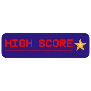 high score pixle game element design