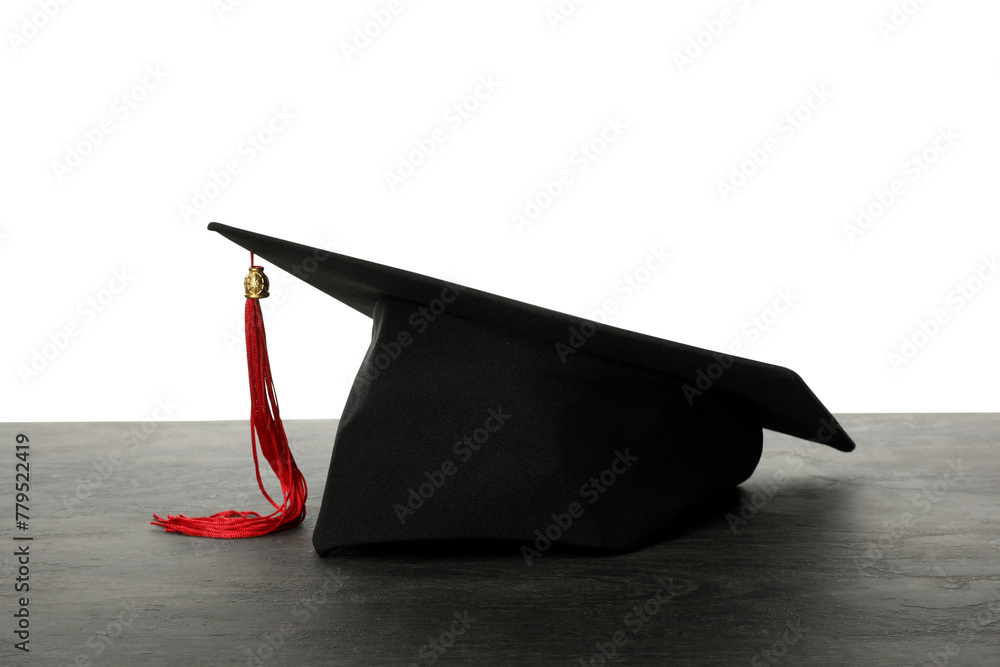 Wall mural PNG, graduate hat, isolated on white background. - Wall murals