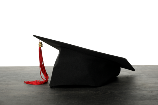 PNG, graduate hat, isolated on white background.