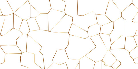 White background golden lines crystalized texture background broken glass effect beautiful texture