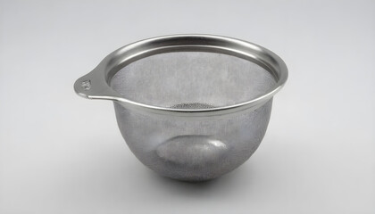Metal mesh white background tea strainer cooking sieve 1