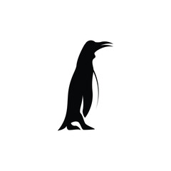 penguin logo vector illustration template design