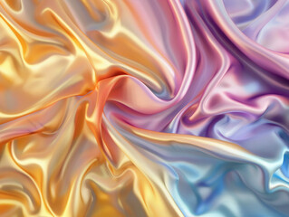 Obraz premium light pink, purple, yellow silk, background with glow