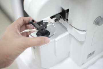 close up of a machine