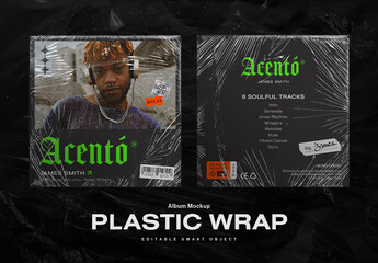 Mixtape in Plastic Wrap Mockup Template