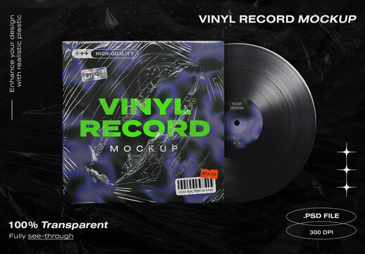 Vinyl Record Mockup Template