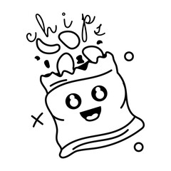 Latest glyph sticker of chips packet 