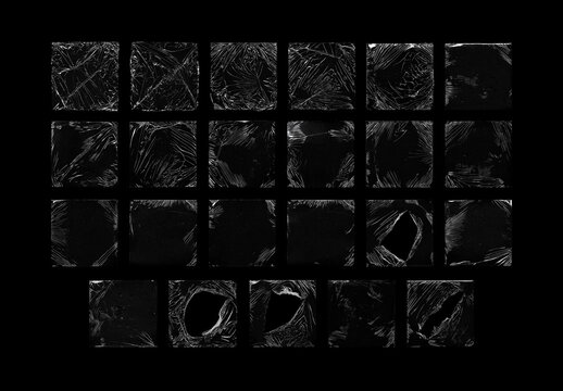 Plastic Wrap Overlay Textures Set