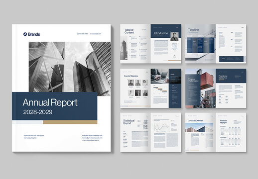 Annual Report Brochure Template