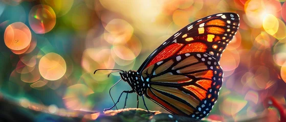 Foto auf Alu-Dibond Monarch butterfly rainforest © Jiraphiphat