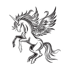 Fabulous Pegasus Stock Illustrations, Vectors & Design 