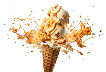 Obraz premium Delicious ice cream, cut out